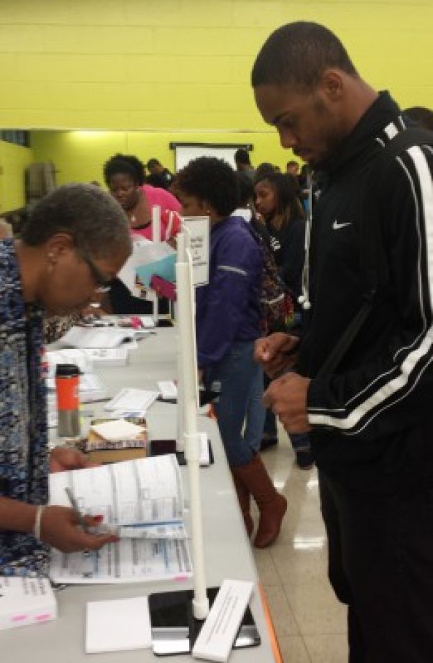 Saint Augustine’s University Students March to Cast their Vote